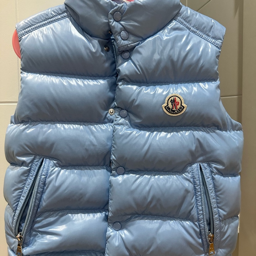 Boys Moncler Light Blue Puffer Vest